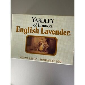 Vintage Yardley‎ of London English Lavender Fragranced Soap Bar 4.25 oz 1979 New